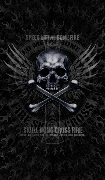 [LINE着せ替え] スカルウイング・クロスファイヤーの画像1