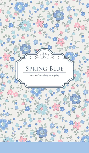 [LINE着せ替え] Spring Blueの画像1