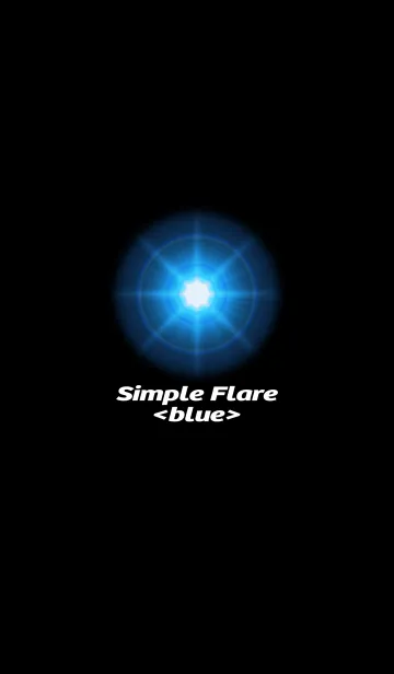 [LINE着せ替え] Simple Flare <blue>の画像1