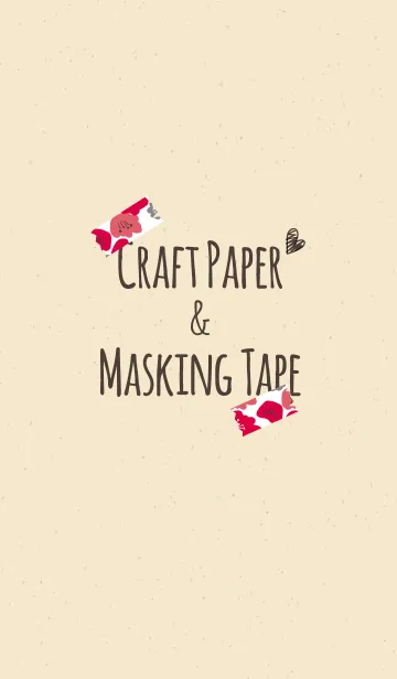 [LINE着せ替え] マスキングテープ-ひなげし赤の画像1