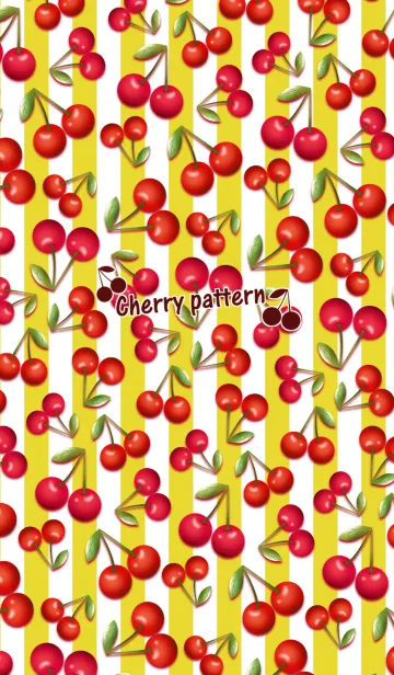 [LINE着せ替え] Cherries patternの画像1
