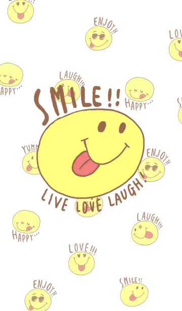 [LINE着せ替え] SMILE！-Live Love Laugh！-の画像1