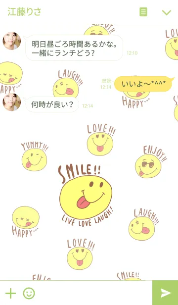 [LINE着せ替え] SMILE！-Live Love Laugh！-の画像3