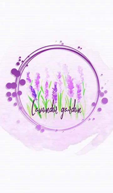 [LINE着せ替え] Lavender gardenの画像1