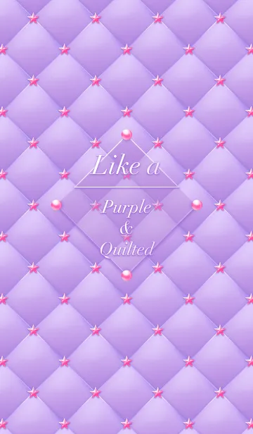 [LINE着せ替え] Like a - Purple ＆ Quilted #Pop Starの画像1
