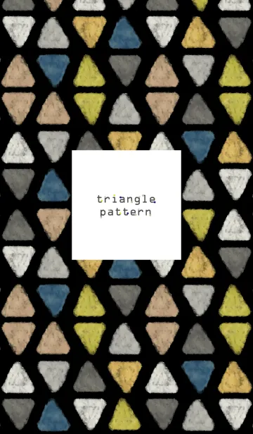 [LINE着せ替え] 三角パターン7-水彩画-の画像1