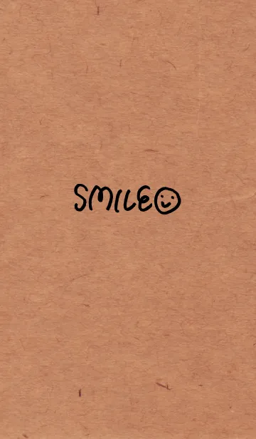 [LINE着せ替え] 手書きスマイル-クラフトペーパー-の画像1