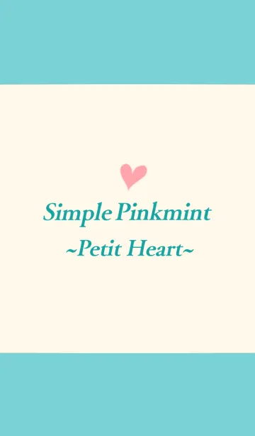 [LINE着せ替え] Simple Pinkmint ~Petit Heart~の画像1