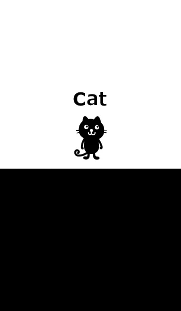 [LINE着せ替え] ツートンカラーとネコの画像1