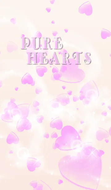 [LINE着せ替え] Pure Hearts Pinkの画像1