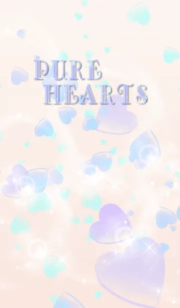 [LINE着せ替え] Pure Hearts Purpleの画像1