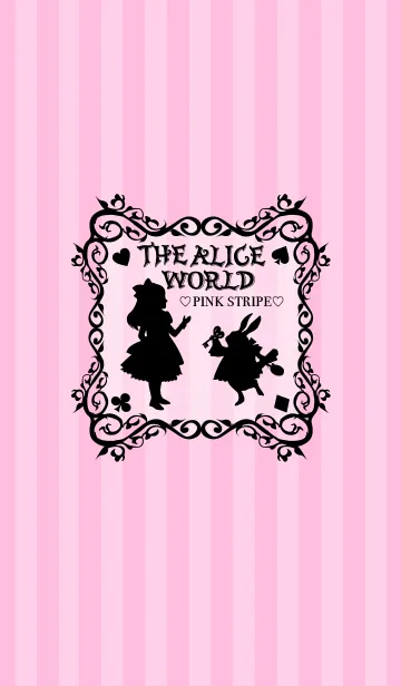 Alice World Pink Stripeの着せ替えメイン画像
