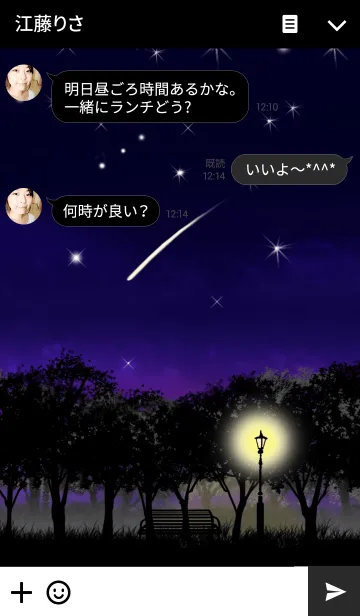 [LINE着せ替え] 星夜空の画像3