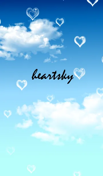 [LINE着せ替え] ハートスカイの画像1