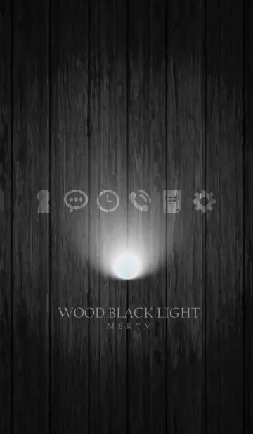[LINE着せ替え] WOOD BLACK LIGHTの画像1
