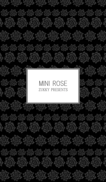 [LINE着せ替え] MINI ROSE black and grayの画像1