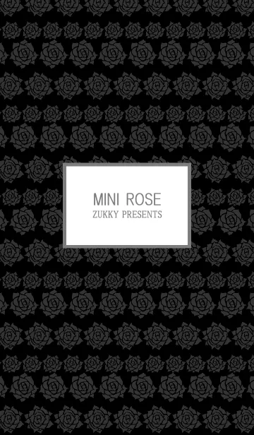 MINI ROSE black and grayの着せ替えメイン画像