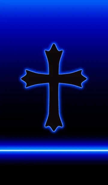 [LINE着せ替え] Cross neon blue5の画像1