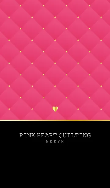 [LINE着せ替え] PINK HEART QUILTINGの画像1