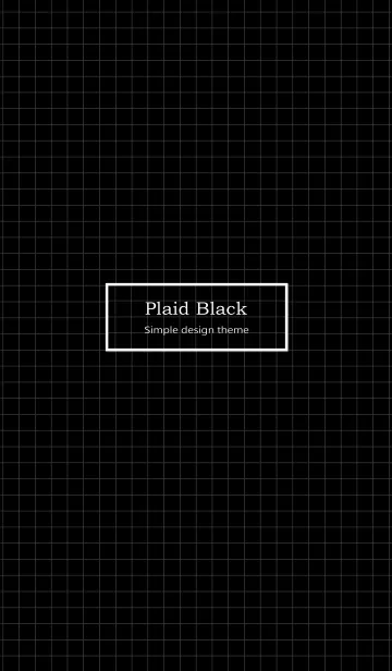 [LINE着せ替え] Plaid Blackの画像1