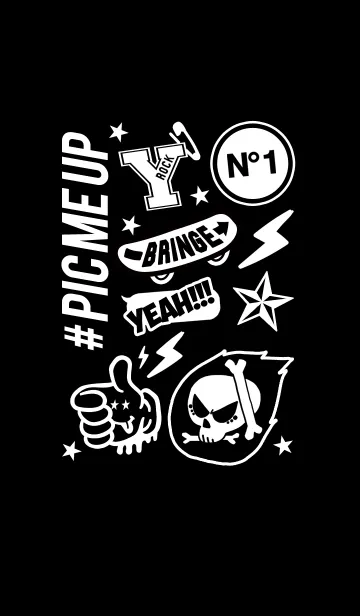 [LINE着せ替え] ステッカースタイルの画像1