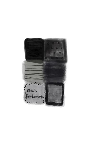 Black patchworkの着せ替えメイン画像