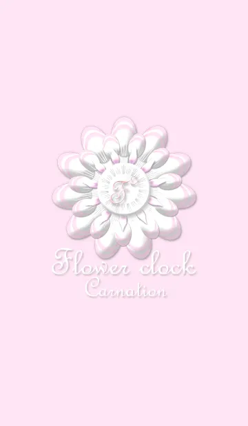 [LINE着せ替え] Flower clock ~Carnation~の画像1