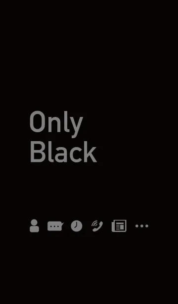 [LINE着せ替え] 黒のみの着せかえ Only Blackの画像1