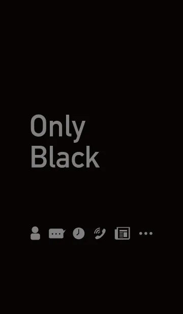 黒のみの着せかえ Only Blackの着せ替えメイン画像