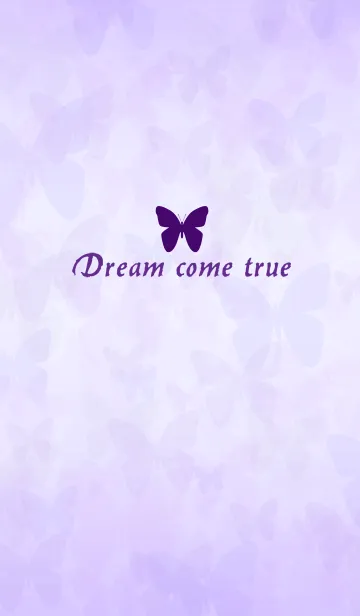 [LINE着せ替え] 紫蝶の夢が叶いますの画像1