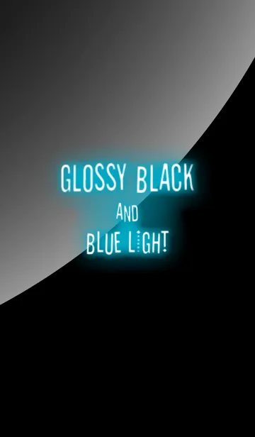 [LINE着せ替え] GLOSSY BLACK and BLUE LIGHTの画像1