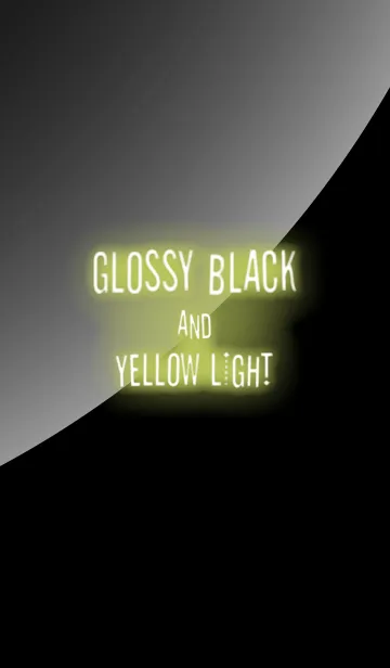 [LINE着せ替え] GLOSSY BLACK and YELLOW LIGHTの画像1