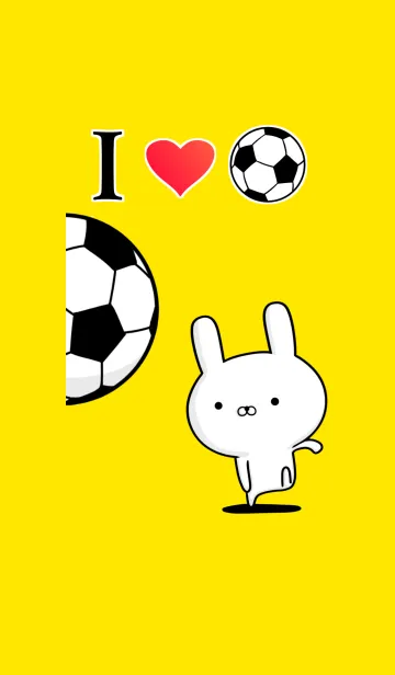 [LINE着せ替え] サッカー好きの為の着せ替え☆I ♡サッカーの画像1