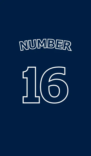 [LINE着せ替え] Number 16の画像1