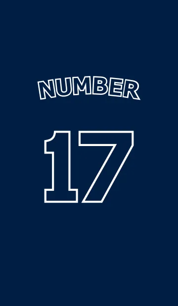 [LINE着せ替え] Number 17の画像1