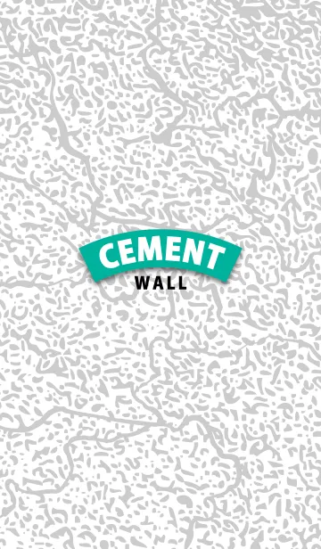 [LINE着せ替え] cement wall W セメントウォール ホワイトの画像1