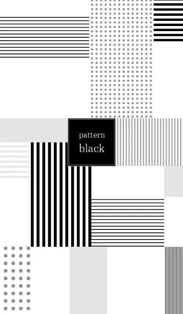 [LINE着せ替え] 黒のパターンの画像1