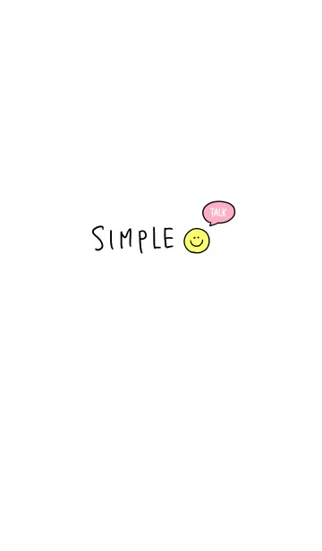 [LINE着せ替え] simple smile talkの画像1