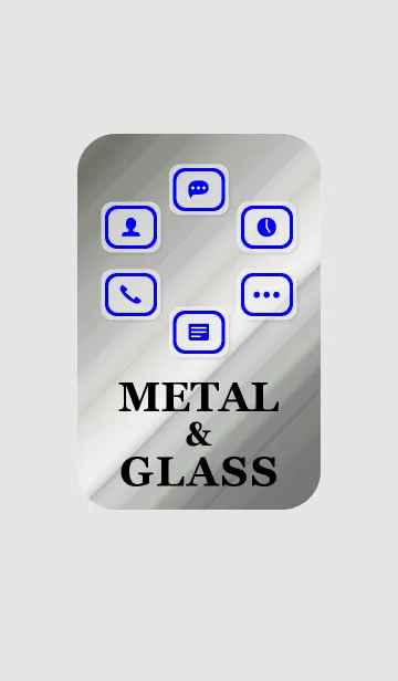 [LINE着せ替え] メタル＆ガラスの画像1