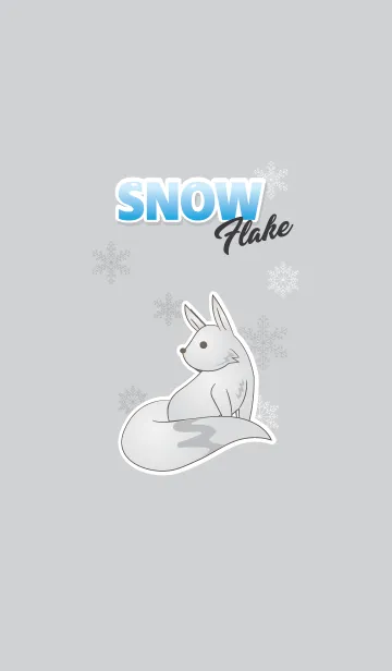 [LINE着せ替え] Snow flake foxの画像1