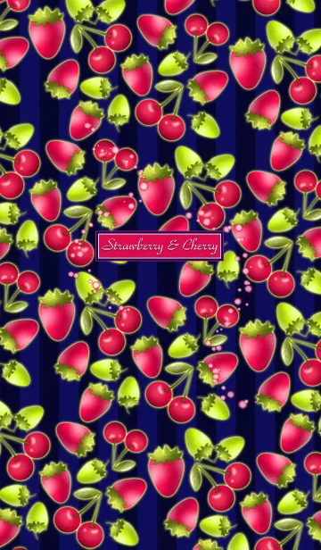 [LINE着せ替え] Strawberry ＆ Cherryの画像1