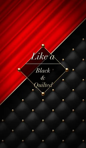 [LINE着せ替え] Like a - Black ＆ Quilted #Curtain Callの画像1