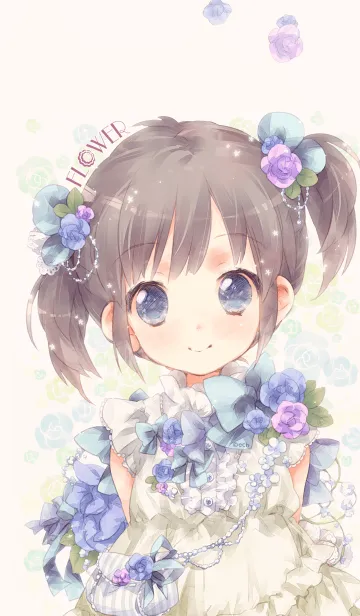 エイチ「FLOWER」のLINE着せ替え
