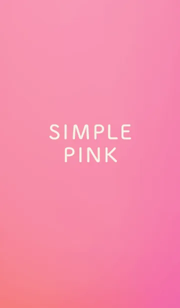 [LINE着せ替え] シンプルピンク♡の画像1