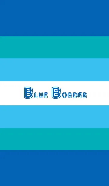 [LINE着せ替え] Blue Border***の画像1