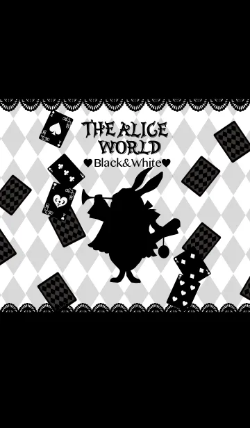 [LINE着せ替え] Alice World blackwhiteの画像1