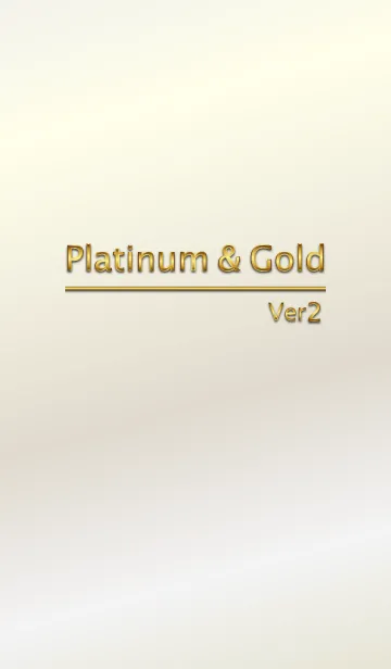 [LINE着せ替え] Platinum ＆ Gold IIの画像1