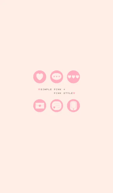 SIMPLE PINK + PINK STYLEの着せ替えメイン画像