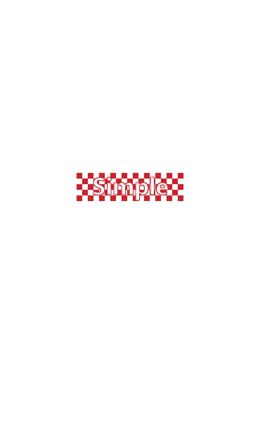 [LINE着せ替え] Simple checkered flag***redの画像1