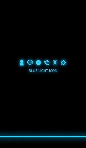 [LINE着せ替え] BLUE LIGHT ICON.の画像1